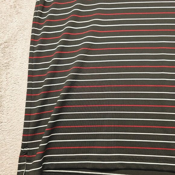 Travis Mathew Polo Shirt Mens XL Black Striped Golf Performance Short Sleeve - Picture 7 of 14